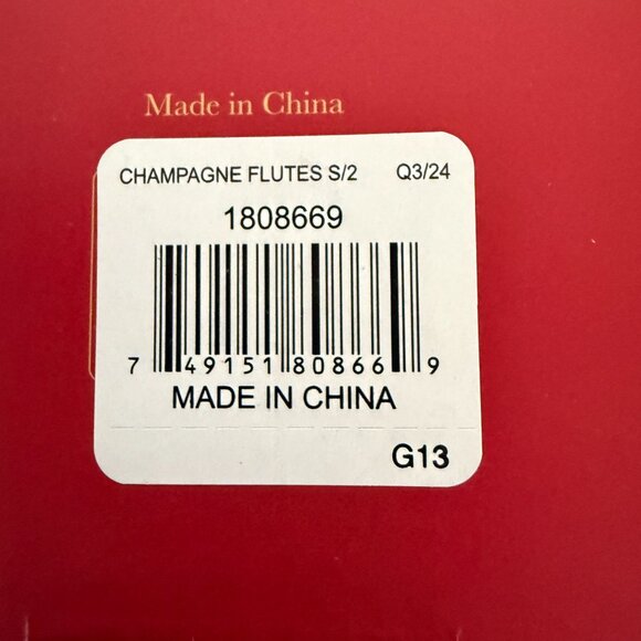 NIB Spode Christmas Tree Champagne Flutes Glasses 8.45 oz Set of 4 Holiday Gift - Picture 9 of 11